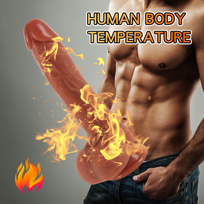 10 Mod 9.6 "İtmeli Dildo Vibratör, Uzaktan Kumanda Gerçekçi Titreşimli Dildos