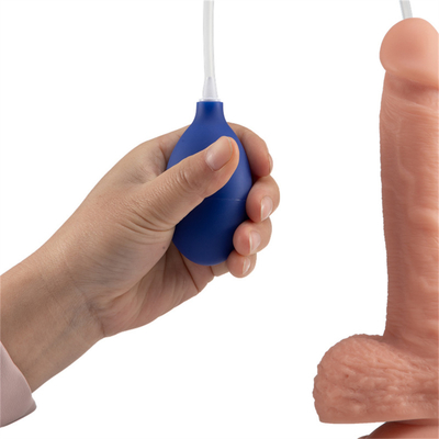 USB Şarj edilebilir Kadın Masturbatör Seks Oyuncağı Su Spreyi Simülasyon Gerçek Kaslar Zorbalar Dildo Vibratör Sıçrayan Dildo
