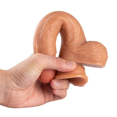 Büyük Yumuşak Uzun Sert Esnek Silikon Dildo Silikon Büyük Gerçekçi İtme Dildos Dilek El Dildos