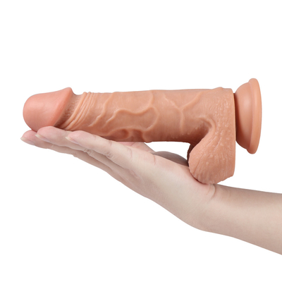 Kablosuz uzaktan kumandalı 8 inçlik silikon dildo Vibratör Şarj edilebilir dildolar Kadınlar için şarj edilebilir dildolar