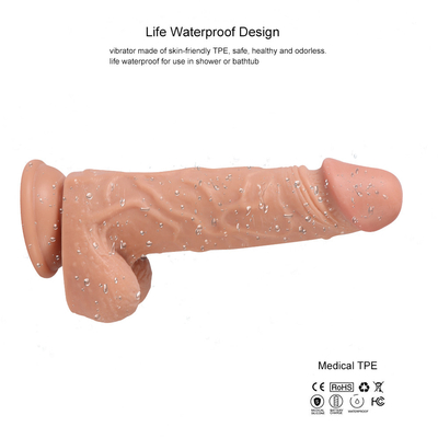Kablosuz uzaktan kumandalı 8 inçlik silikon dildo Vibratör Şarj edilebilir dildolar Kadınlar için şarj edilebilir dildolar