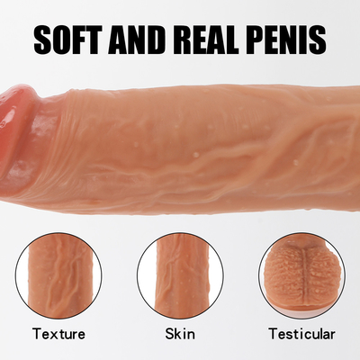 Uzaktan Kumanda İtme Dildo Vibratör Toptan Seks Oyuncağı Vücut Güvenli Vibratör Dönüşü Kadınlar ve Erkekler İçin Gerçekçi Dildo