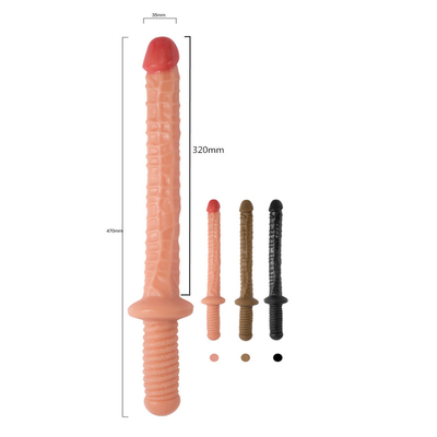 Kocaman Gerçekçi Yetişkin Oyuncakları Kadın için Dildo Toptan Satış Kadınlar Yumuşak Esnek Gerçekçi Kahverengi Toptan