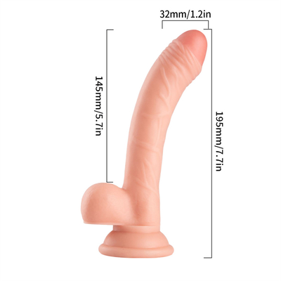 Kadınlar için sıcak satılan yüksek gerçekçi eğri dildo