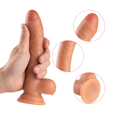 Kadınlar için sıcak satılan yüksek gerçekçi eğri dildo