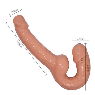 Klasik Kemersiz Kemerli Dildo Vibratör Çiftler İçin Lezbiyenler İçin Strapon USB Şarjör Çift Başlı Vibratör Yetişkin Seks İçin