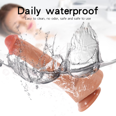 İtmek Dildo Gerçekçi Dans Dildo Vibratör Kadınlar için Masturbasyon Vibrating Dildo With Remote Control