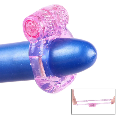 Erkek gecikmesi için TPE Penis Ring Vibratör Sperm Vibratör Düzeltme Yüzüğü