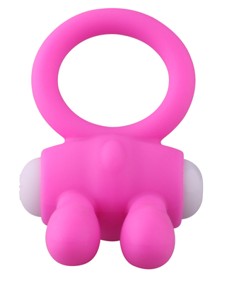 Rabbit Cock Ring Vibrator Penis Ring Extra Stimulation için boncuklarla