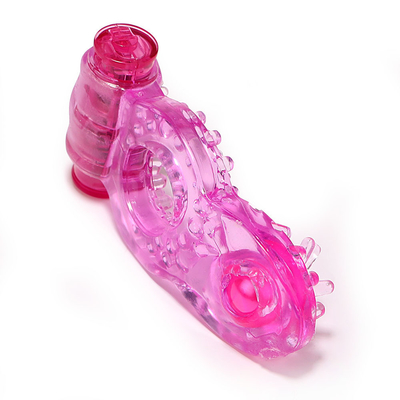 Penis Vibratör Penis Çember Ekstra uyarı için boncuklarla