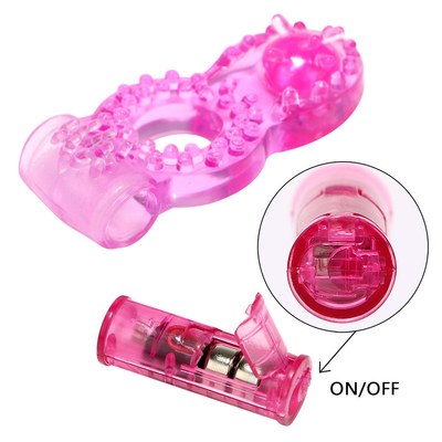 Penis Vibratör Penis Çember Ekstra uyarı için boncuklarla