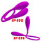 Anal Çift Vibratörler 6 Çoklu Hız G-spot Vibratör Yumurta Çiftler İçin Şarj Edilebilir Klitoral Vibratör