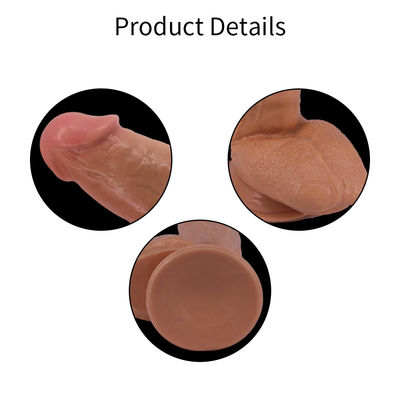 Özel Renkler Kullanılabilir PVC Siyah Dildos Kadınlar için Büyük Gerçekçi Seks Oyuncakları